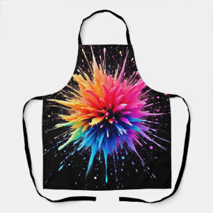 Vibrant Color Explosion Design Apron