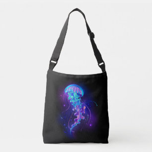 Vibrant Color Glowing Jellyfish Crossbody Bag