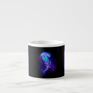 Vibrant Color Glowing Jellyfish Espresso Cup