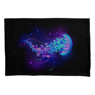 Vibrant Color Glowing Jellyfish Pillowcase