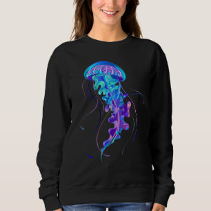 Vibrant Color Glowing Jellyfish Sweatshirt