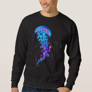 Vibrant Color Glowing Jellyfish Sweatshirt