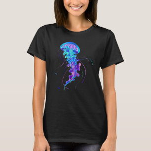 Vibrant Color Glowing Jellyfish T-Shirt