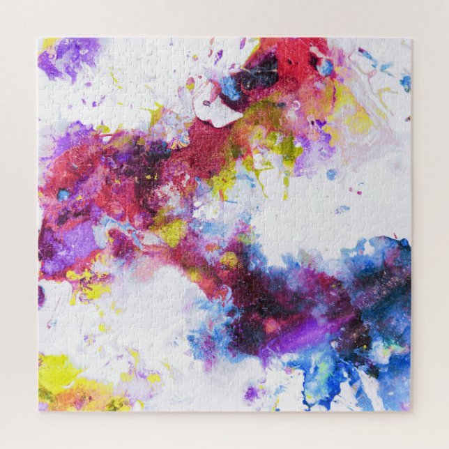 Vibrant Colorful Abstract Painting Jigsaw Puzzle (Vertical)