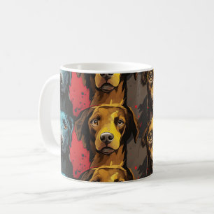 Vibrant Colorful Dog Art• Art StyleFor Dog Lovers Coffee Mug