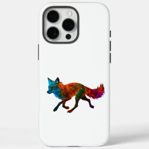Vibrant Colorful Fox Art iPhone 16 Pro Max Case