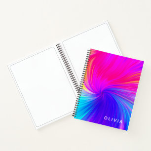 Vibrant Colour Aesthetic Pattern Notebook