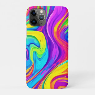 Vibrant Colour Background: Cartoon Splash Art iPhone 11 Pro Case