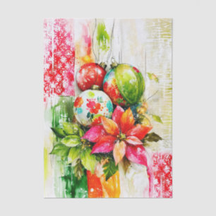 Vibrant Colour Christmas Mixed Media FP5L Decoupag Tissue Paper