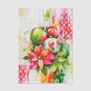 Vibrant Colour Christmas Mixed Media FP5R Decoupag Tissue Paper