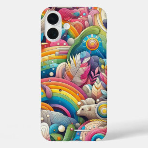 Vibrant Colour Design iPhone 16 Plus Case