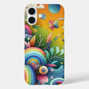 Vibrant Colour Design iPhone 16 Plus Case