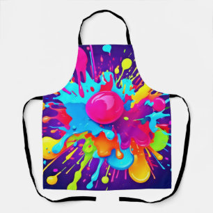Vibrant Colour Explosion: A Visual Feast Apron