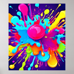 Vibrant Colour Explosion: A Visual Feast Poster