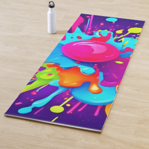 Vibrant Colour Explosion: A Visual Feast Yoga Mat