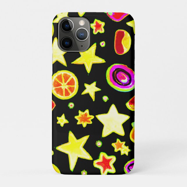 Vibrant Colour Explosion Fruits Star Pattern Case-Mate iPhone Case (Back)