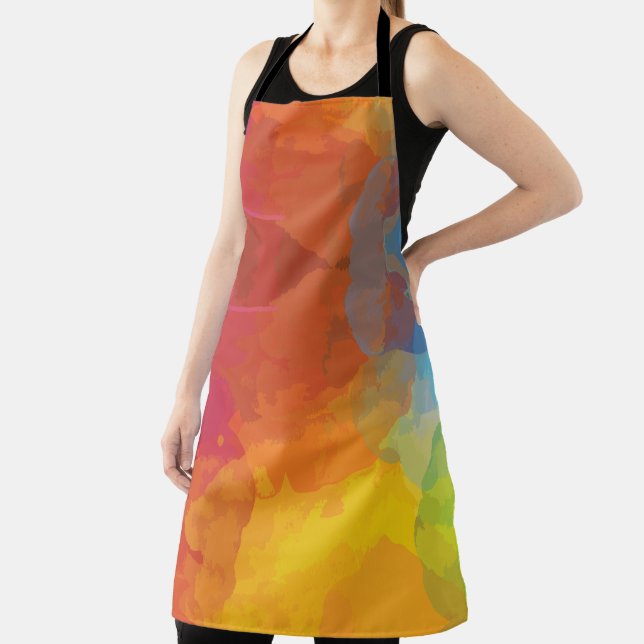 Vibrant Colour Explosions Apron (Insitu)