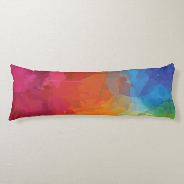 Vibrant Colour Explosions Body Cushion (Front)