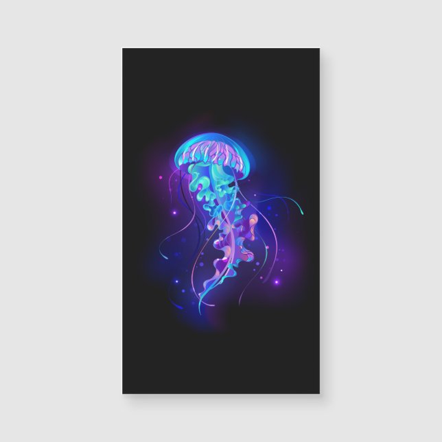 Vibrant Colour Glowing Jellyfish (Front)