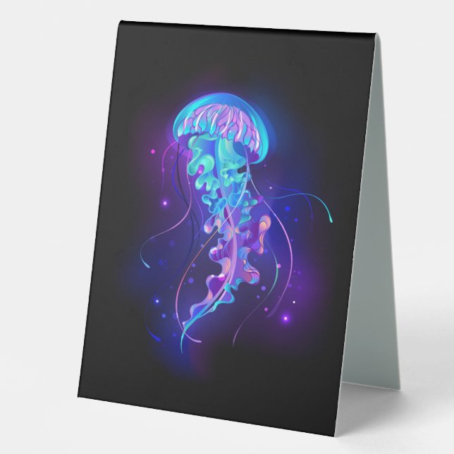Vibrant Colour Glowing Jellyfish (Front)