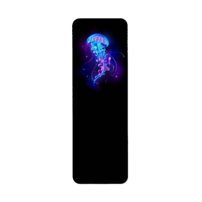 Vibrant Colour Glowing Jellyfish (Front)
