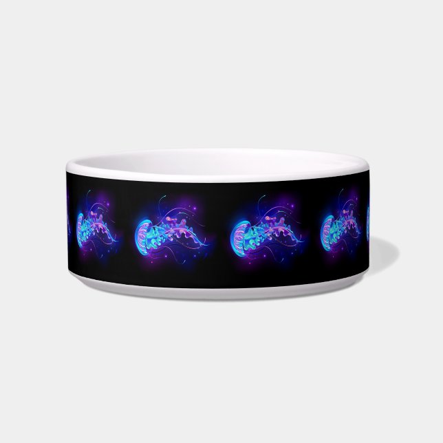 Vibrant Colour Glowing Jellyfish Bowl (Front)