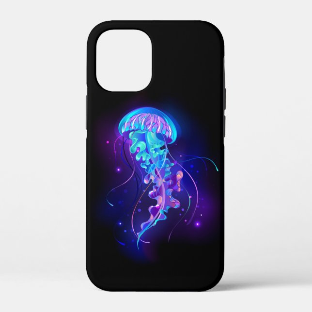 Vibrant Colour Glowing Jellyfish Case-Mate iPhone Case (Back)