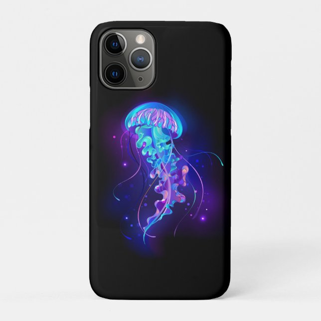 Vibrant Colour Glowing Jellyfish Case-Mate iPhone Case (Back)