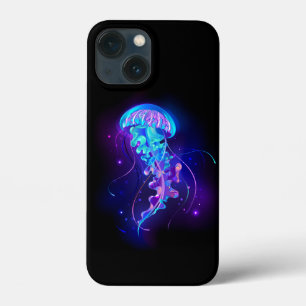 Vibrant Colour Glowing Jellyfish iPhone 13 Mini Case
