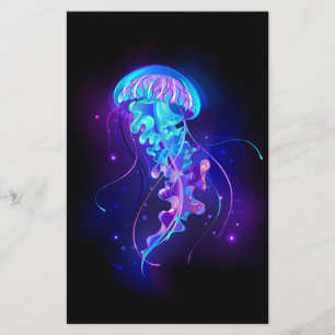Vibrant Colour Glowing Jellyfish Flyer