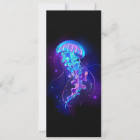 Vibrant Colour Glowing Jellyfish