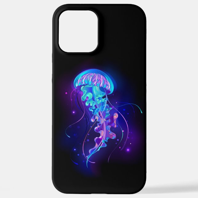 Vibrant Colour Glowing Jellyfish iPhone Case (Back)