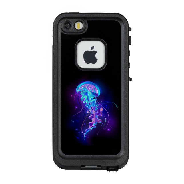 Vibrant Colour Glowing Jellyfish LifeProof iPhone Case (Back)