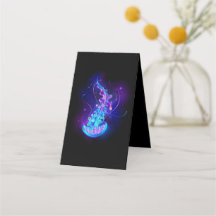 Vibrant Colour Glowing Jellyfish Loyalty Card