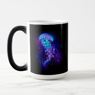 Vibrant Colour Glowing Jellyfish Magic Mug