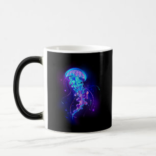 Vibrant Colour Glowing Jellyfish Magic Mug