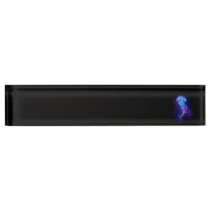 Vibrant Colour Glowing Jellyfish Nameplate