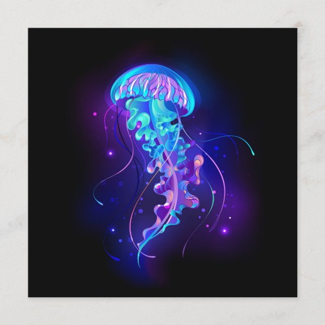 Vibrant Colour Glowing Jellyfish Programme (Front)
