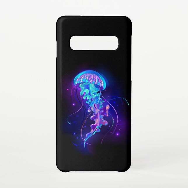Vibrant Colour Glowing Jellyfish Samsung Galaxy Case (Back)