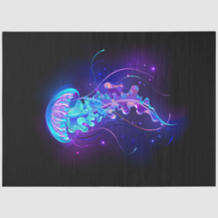 Vibrant Colour Glowing Jellyfish Tissue Paper