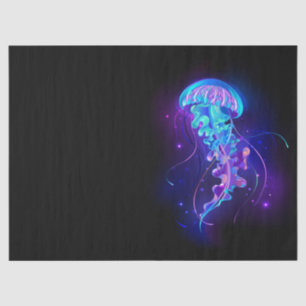 Vibrant Colour Glowing Jellyfish Tissue Paper