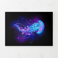 Vibrant Colour Glowing Jellyfish