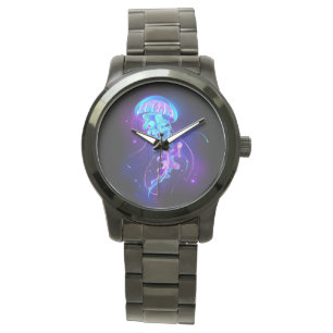 Vibrant Colour Glowing Jellyfish Watch