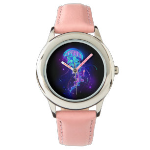 Vibrant Colour Glowing Jellyfish Watch