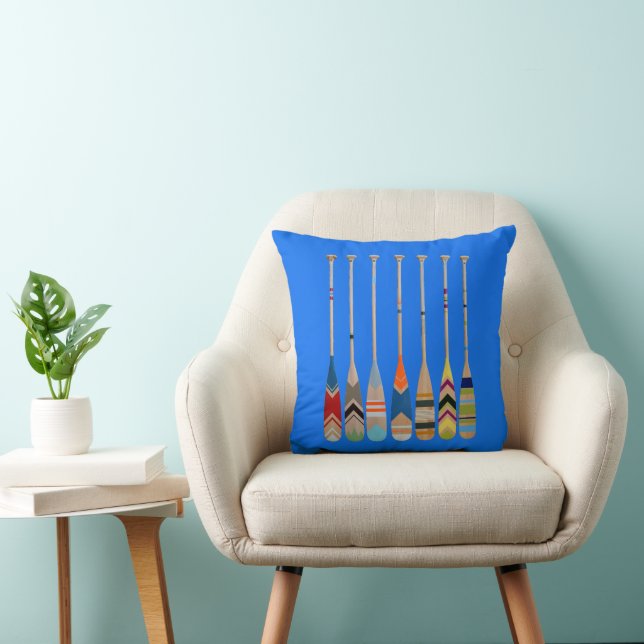 vibrant colour oars designs cushion (Chair)