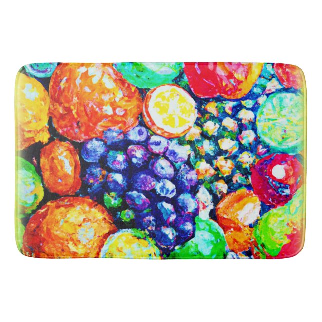 Vibrant Colour of Fruits. Buy Now Bath Mat (Front)
