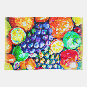 Vibrant Colour of Fruits. Buy Now Tea Towel
