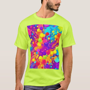 Vibrant Colour Spatter T-Shirt