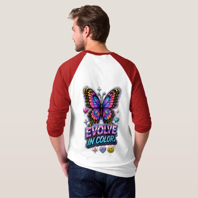 Vibrant Colour Splash  T-Shirt (Back Full)