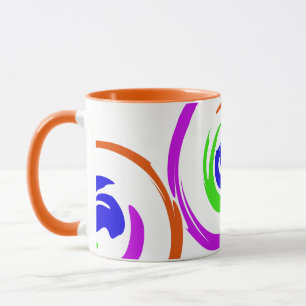Vibrant Coloured Modern Artistic Design Mug